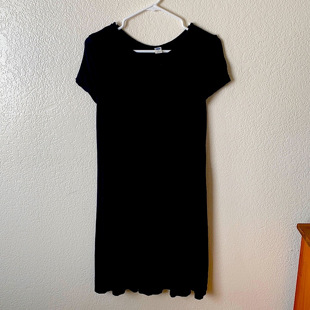 Black Midi Swing Dress